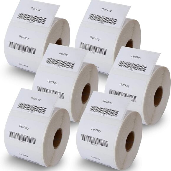 Betckey Multipurpose Barcode 2-1/4" x 1-1/4" Removable, Compatible DYMO 30334 - Picture 4 of 10